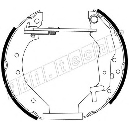 Photo Brake Shoe Set fri.tech. 16292