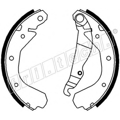 Photo Brake Shoe Set fri.tech. 17036