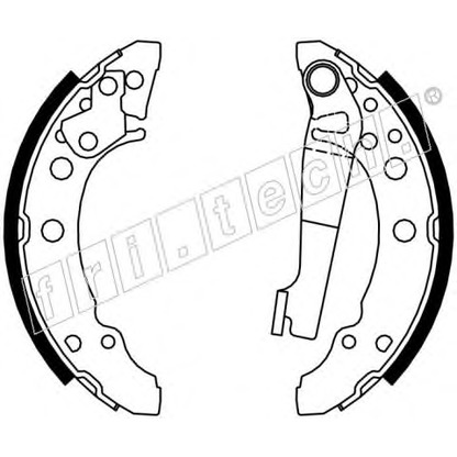 Photo Brake Shoe Set fri.tech. 17077