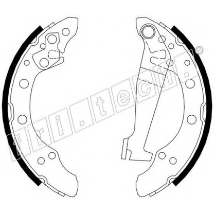 Photo Brake Shoe Set fri.tech. 17088