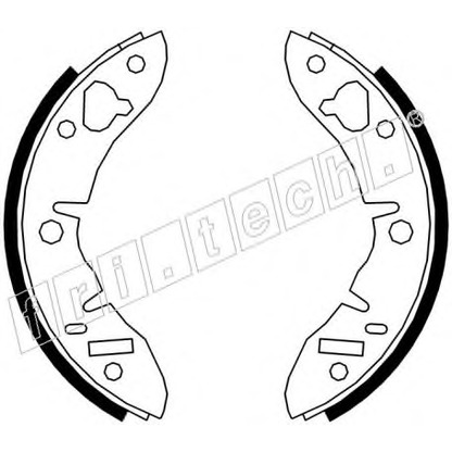 Photo Brake Shoe Set fri.tech. 17100