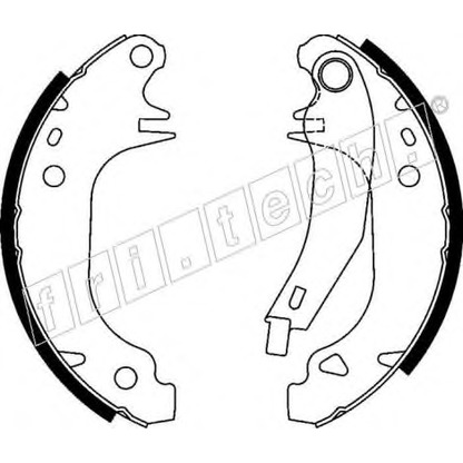 Photo Brake Shoe Set fri.tech. 17111