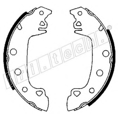 Photo Brake Shoe Set fri.tech. 17123