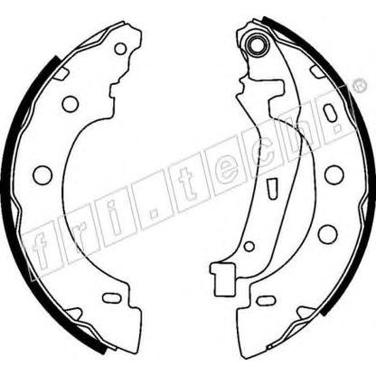 Фото Комплект тормозных колодок fri.tech. 17156