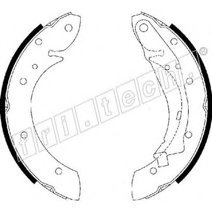 Photo Brake Shoe Set fri.tech. 17180