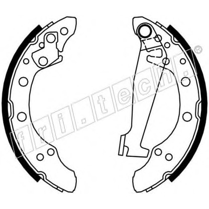 Photo Brake Shoe Set fri.tech. 17191