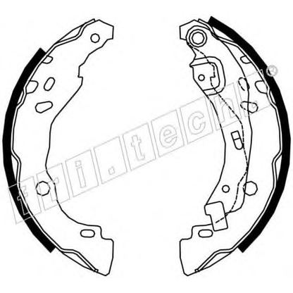 Photo Brake Shoe Set fri.tech. 17219