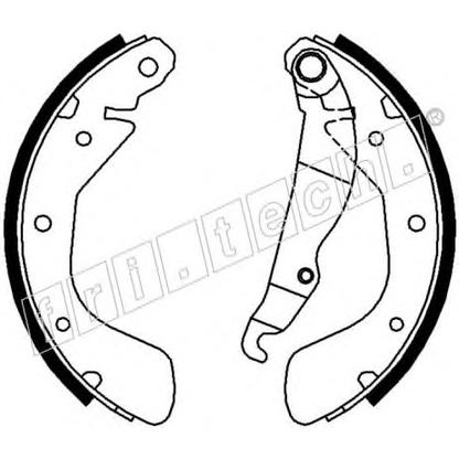 Photo Brake Shoe Set fri.tech. 17230