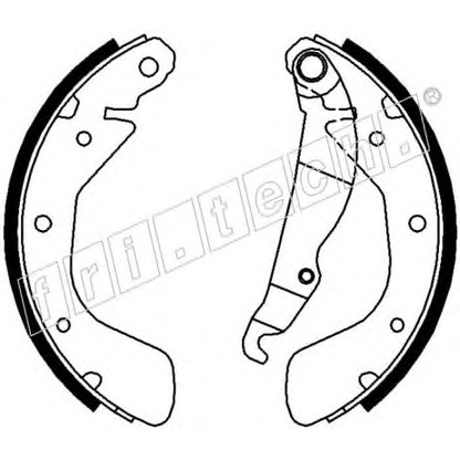 Photo Brake Shoe Set fri.tech. 17233