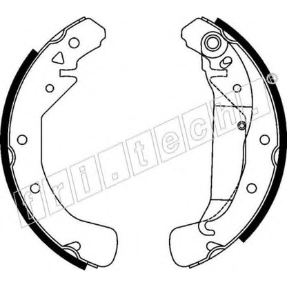 Photo Brake Shoe Set fri.tech. 17247