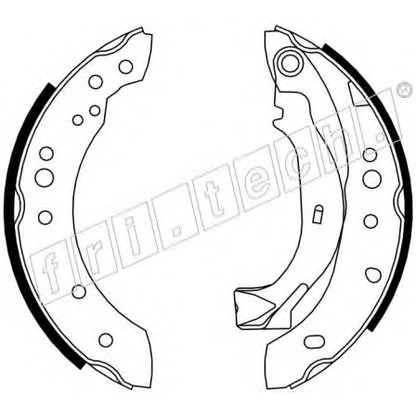 Photo Brake Shoe Set fri.tech. 17260