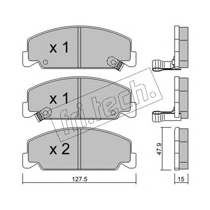 Foto Kit pastiglie freno, Freno a disco fri.tech. 3920