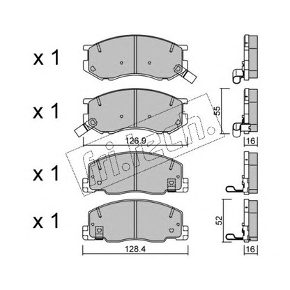 Foto Kit pastiglie freno, Freno a disco fri.tech. 4720