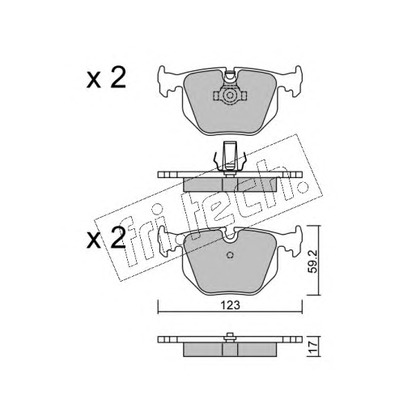 Foto Kit pastiglie freno, Freno a disco fri.tech. 5760