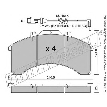 Photo Brake Pad Set, disc brake fri.tech. 5970W