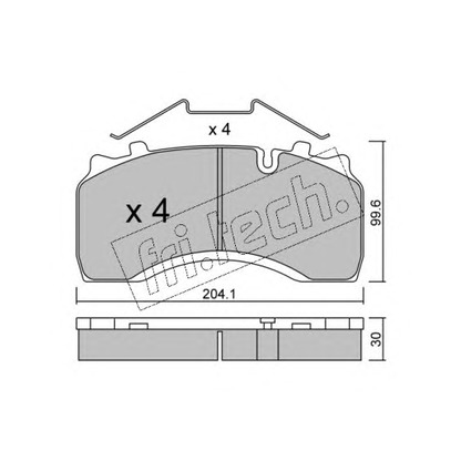 Foto Kit pastiglie freno, Freno a disco fri.tech. 6060