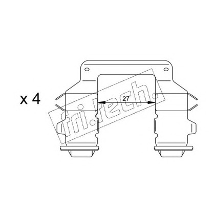 Photo Accessory Kit, disc brake pads fri.tech. KIT054