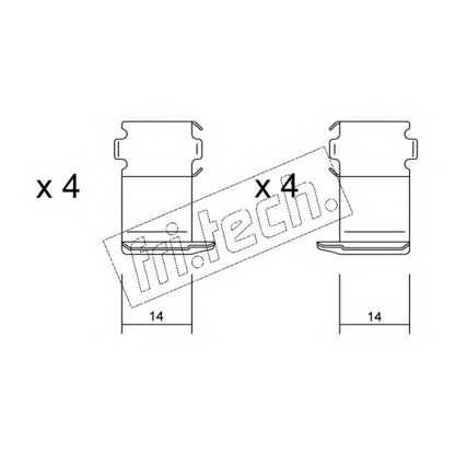 Photo Accessory Kit, disc brake pads fri.tech. KIT055