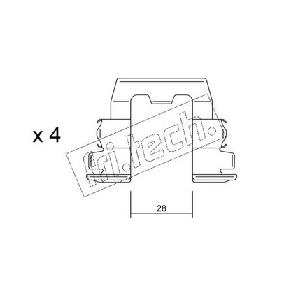 Foto Zubehörsatz, Scheibenbremsbelag fri.tech. KIT059