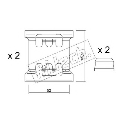 Foto Kit accessori, Pastiglia freno fri.tech. KIT065