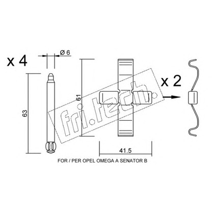 Photo Accessory Kit, disc brake pads fri.tech. KIT079