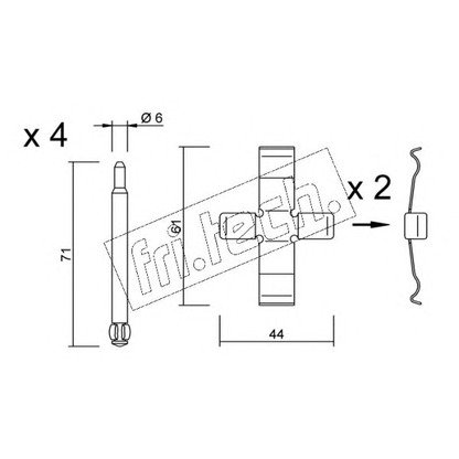 Photo Accessory Kit, disc brake pads fri.tech. KIT087