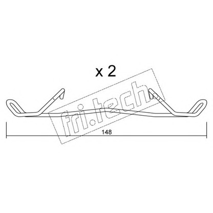 Фото Комплектующие, колодки дискового тормоза fri.tech. KIT092