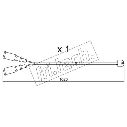 Photo Warning Contact, brake pad wear fri.tech. SU089