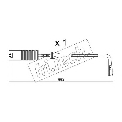 Foto Contacto de aviso, desgaste de los frenos fri.tech. SU092