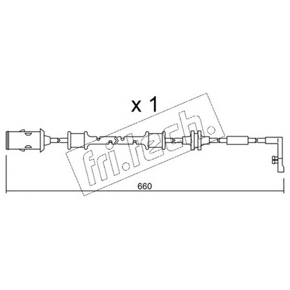 Photo Warning Contact, brake pad wear fri.tech. SU142