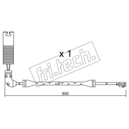Foto Contacto de aviso, desgaste de los frenos fri.tech. SU147