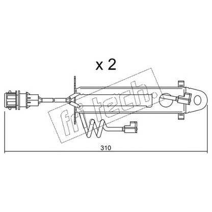 Photo Warning Contact, brake pad wear fri.tech. SU178K