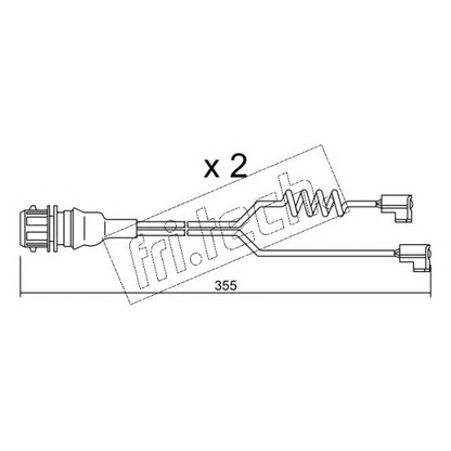 Фото Сигнализатор, износ тормозных колодок fri.tech. SU181K