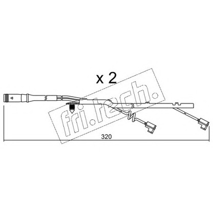 Foto Contacto de aviso, desgaste de los frenos fri.tech. SU185K