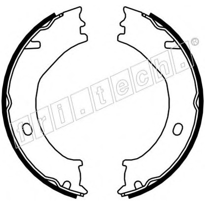 Photo Brake Shoe Set, parking brake fri.tech. 1045001