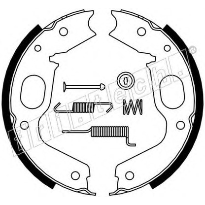 Zdjęcie Zesatw szczęk hamulcowych, hamulec postojowy fri.tech. 1064176K