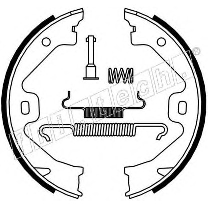 Photo Brake Shoe Set, parking brake fri.tech. 1092307K