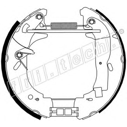 Photo Brake Shoe Set fri.tech. 16356