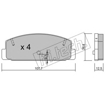 Photo Brake Pad Set, disc brake fri.tech. 3112