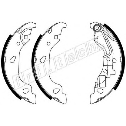 Photo Brake Shoe Set fri.tech. 17383