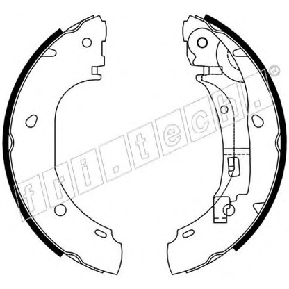 Фото Комплект тормозных колодок fri.tech. 17386