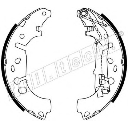 Photo Brake Shoe Set fri.tech. 17389