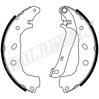 Фото Комплект тормозных колодок fri.tech. 17395