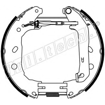 Photo Brake Shoe Set fri.tech. 16395