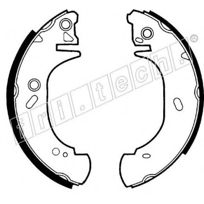 Photo Brake Shoe Set fri.tech. 17418