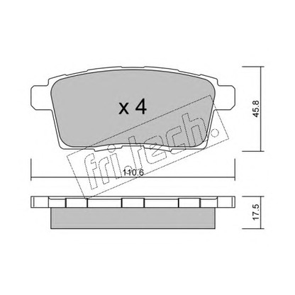 Foto Kit pastiglie freno, Freno a disco fri.tech. 8900