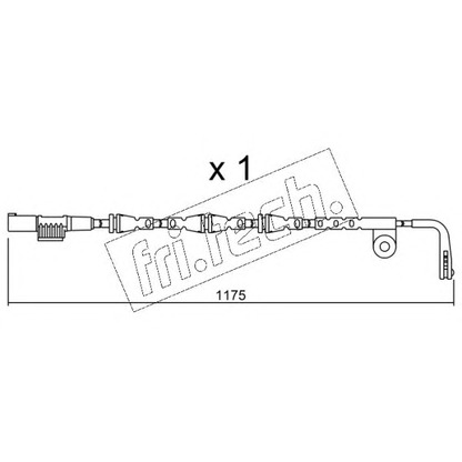 Photo Warning Contact, brake pad wear fri.tech. SU253