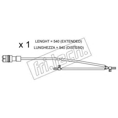 Photo Warning Contact, brake pad wear fri.tech. SU262