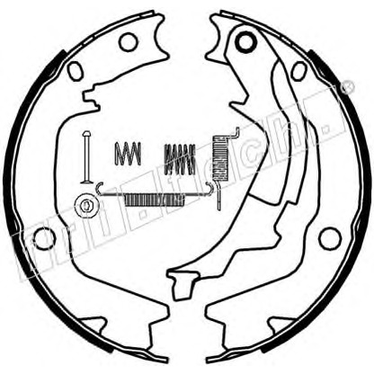 Photo Brake Shoe Set, parking brake fri.tech. 1046222K