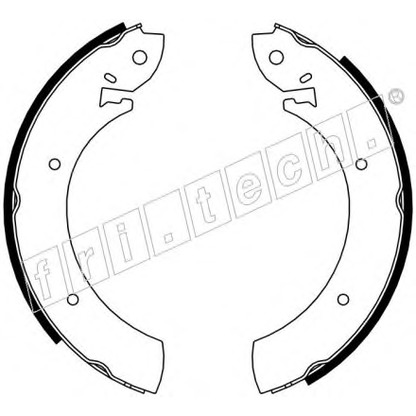 Photo Brake Shoe Set fri.tech. 17435